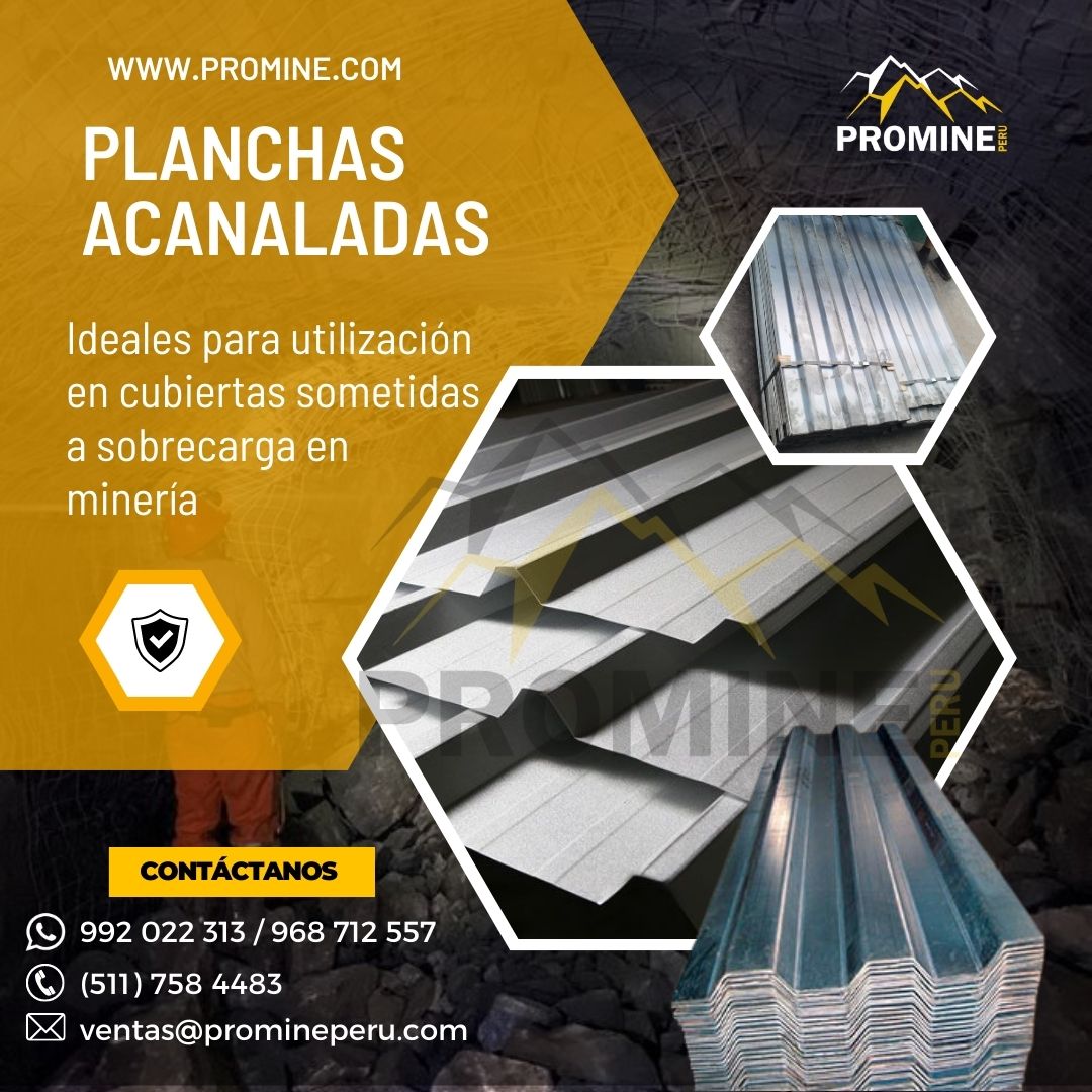 PLANCHAS ACANALADAS MINERIAS PROMINE PERÚ CALLAO